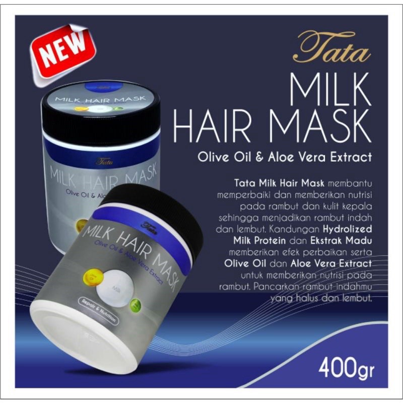 MS - Tata Hair Mask Susu 1kg (Kemasan Salon) ( HMS 1Kg ) / Creambath Rambut Kiloan Hair Mask Milk Hair Mask Rose 1000ML
