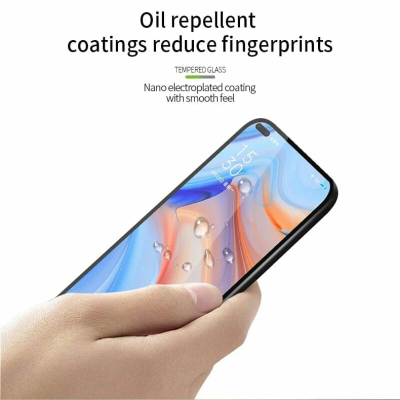 ANTIGORES KACA 9H OPPO RENO4 4G FULL LAYAR BEST QUALITY TEMPERED GLASS