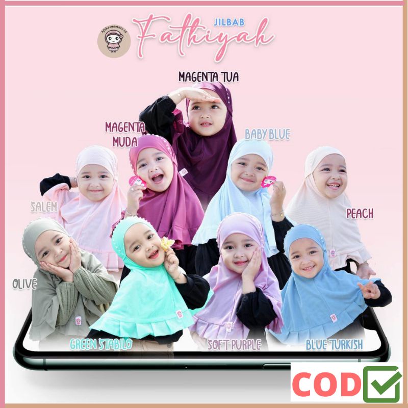 almahyra kids - jilbab FATHIYAH | jilbab anak 1 2 3 4 5 6 7 Th