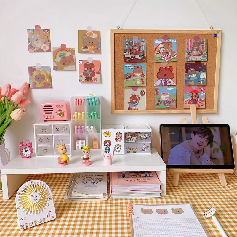 

HIASAN DINDING DIY DEKORASI BUKU SCRAPBOOK DIARY STICKER KERTAS HIASAN DINDING CUTE GIRL BEAR