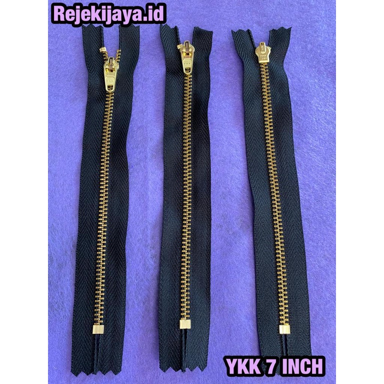 RESLETING YKK 7 INCH GIGI BESI / RESLETING JEANS 7 INCH / RIT YKK / RIT JEANS / RIT CELANA