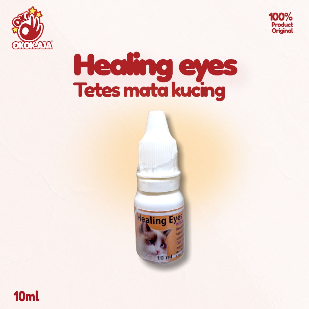 Obat Mata / Tetes Mata untuk kucing HEALING EYES drop 10ml