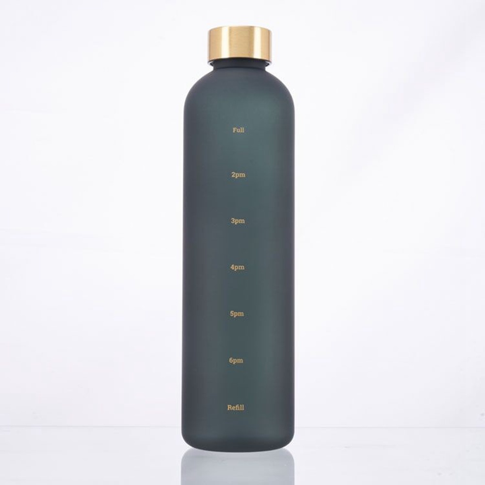 Botol Air Minum Portable Kapasitas 1L Bahan Plastik frosted Untuk Travel