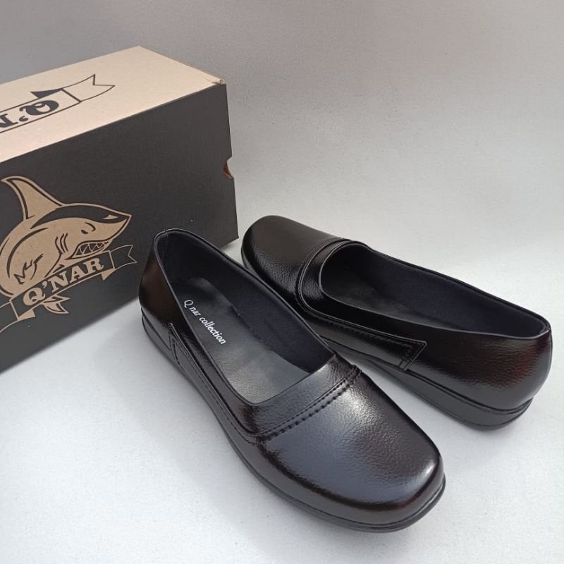 BISA COD!!! Sepatu pantofel wanita putih akper kulit sintetic Sepatu perawat kulit asli 100%