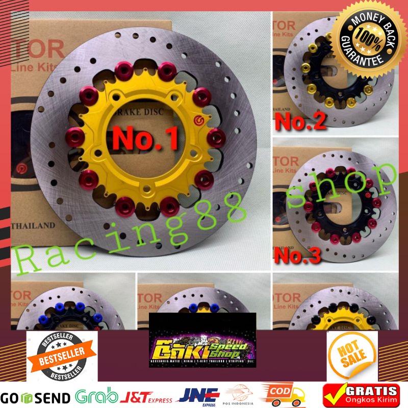 MURAH Disc Brake Disk Disc Piringan Cakram Floating 220mm Vario 150 New ROTOR BremboFUL floating cnc