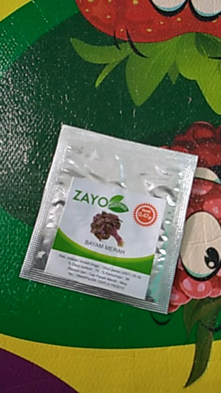 Benih Bayam Merah - Bibit Bayam Merah - Benih Bayam Merah Zayoseed