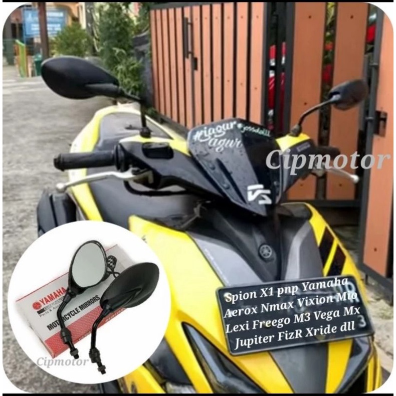 Spion X1 Ori Yamaha Nmax Mio Lexi Xride Aerox Fino Freego XSR Variasi