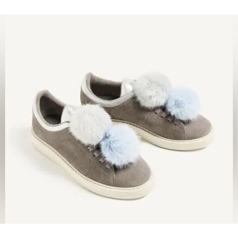 zara sneakers pom"