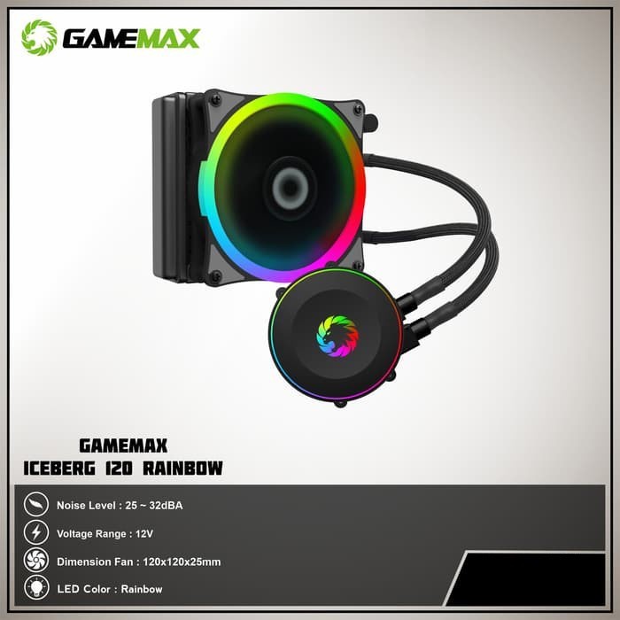 Gamemax ICEBERG 120 Rainbow ARGB Water Cooling System