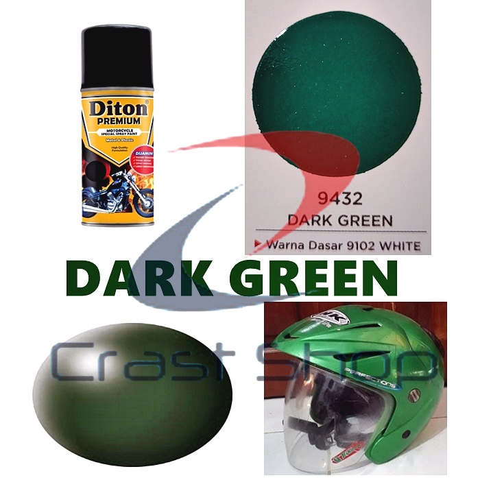 Cat Pilox Diton Premium Dark Green 9432 Warna Hijau Tua Gelap Kilap pilok pylox pylok