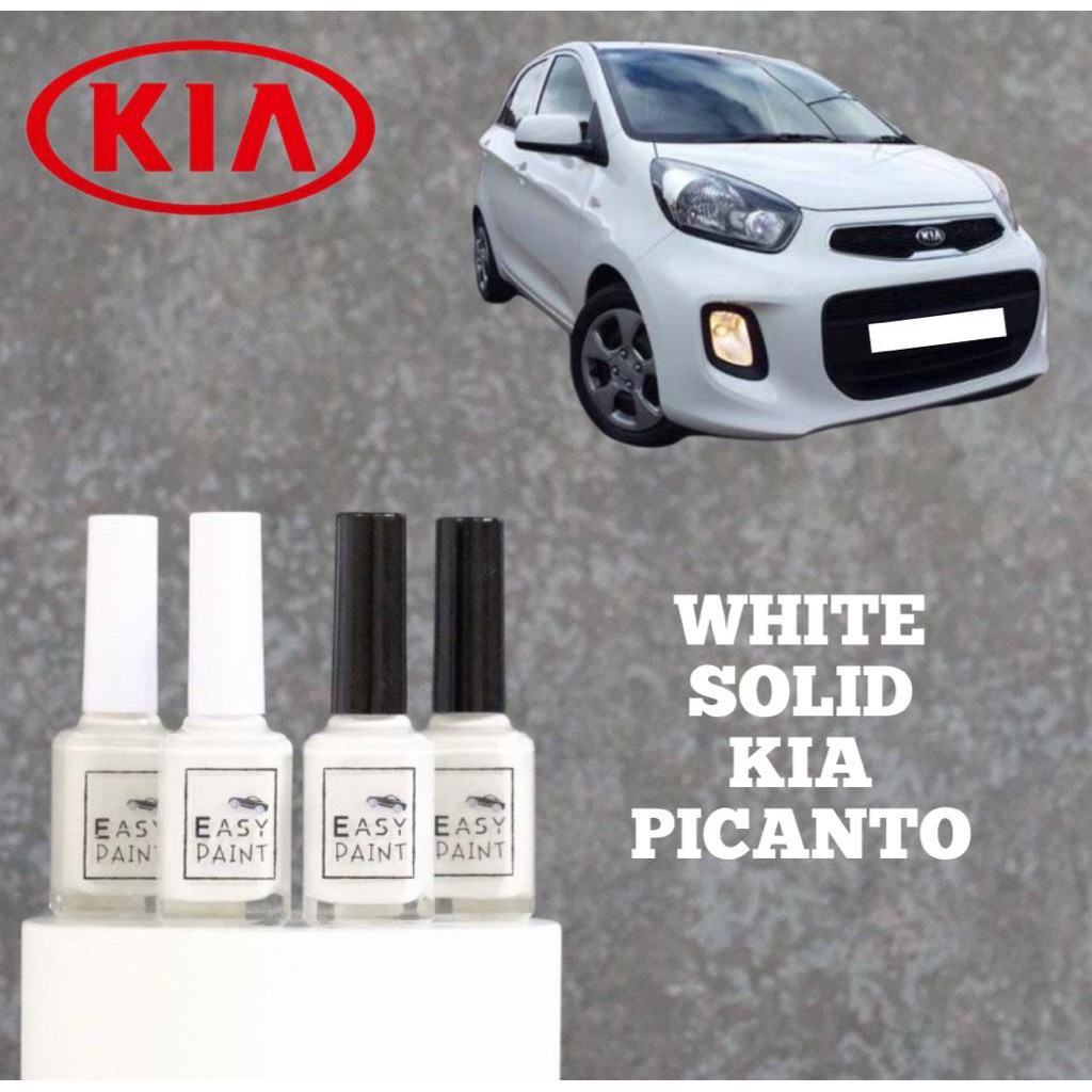 Cat Oles White Solid KIA Picanto Putih Solid