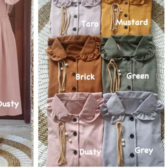 ۩ ORIYA TUNIK - LD100 Tunik Shakila Premium / Kancing Aktif Free Belt /262-6067 ♢