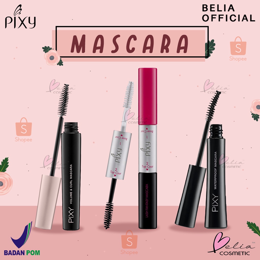 ❤ BELIA ❤ Pixy Waterproof Mascara 7 mL | Lash Fantasy Mascara 12 mL | Volume Curl Mascara 9 mL