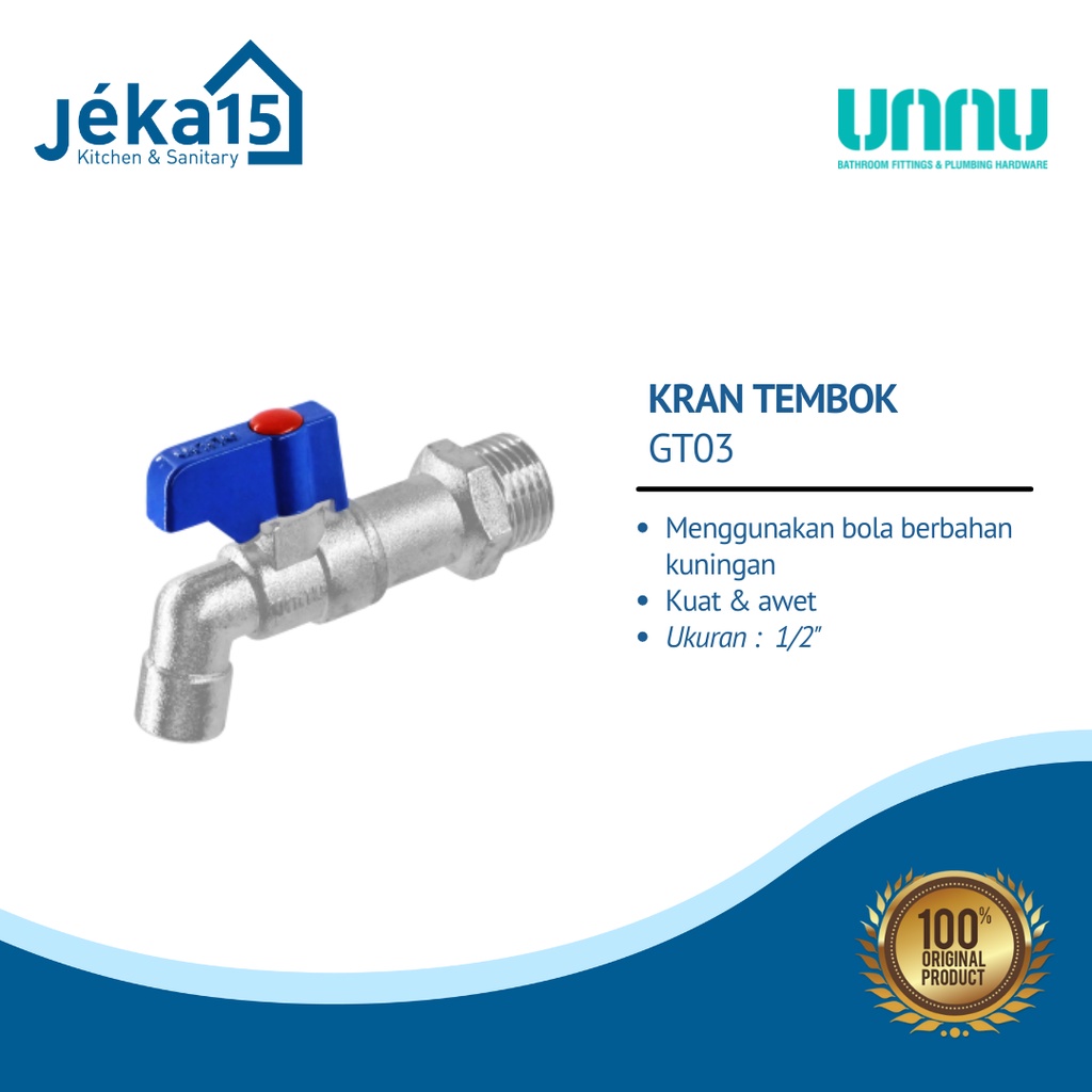 KRAN TEMBOK 1/2"/ | KRAN AIR | KRAN TEMBOK UNNU GT-03