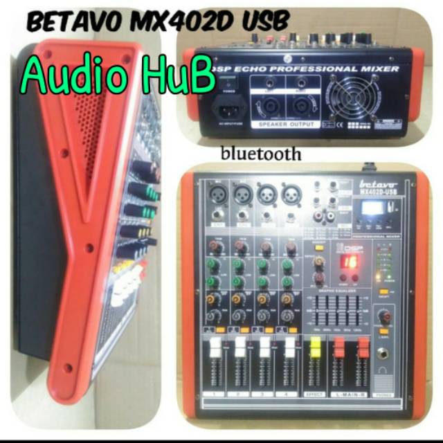 MIXER AUDIO BETAVO PMX 402D BETAVO PMX 402 D USB BLUETOOTH PMX402D