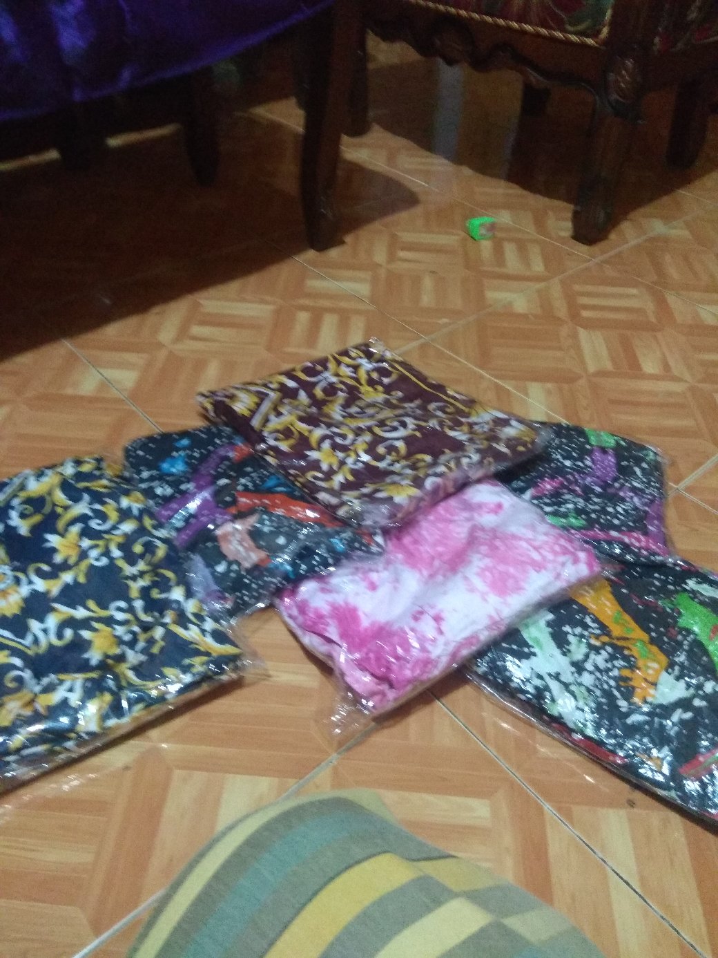 Gamis Syari Motif Batik Printing Bahan Rayon Adem