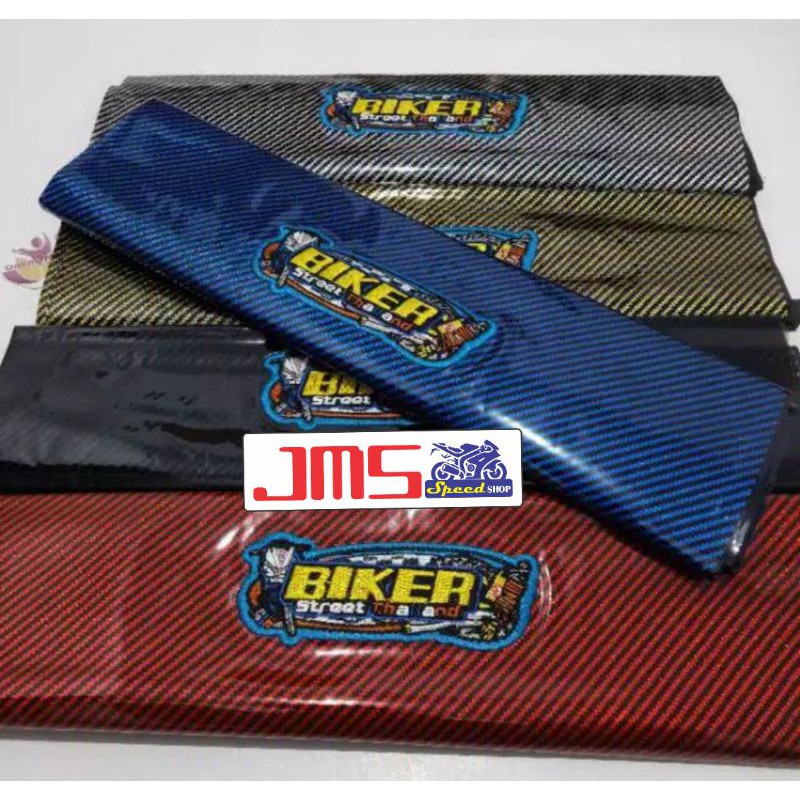 kulit jok sarung jok pembungkus jok carbon bikers universal mio beat scoopy genio mx jupiter vixion