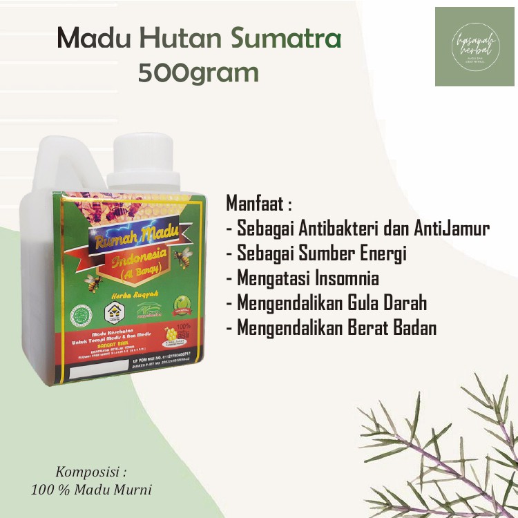 

Madu Hutan Sumatra 500gr