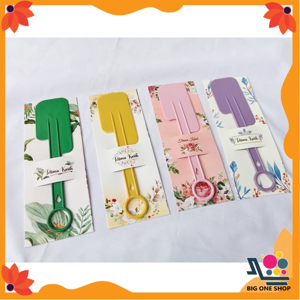 Solet pelet kue plastik /Souvenir spatula murah serbaguna