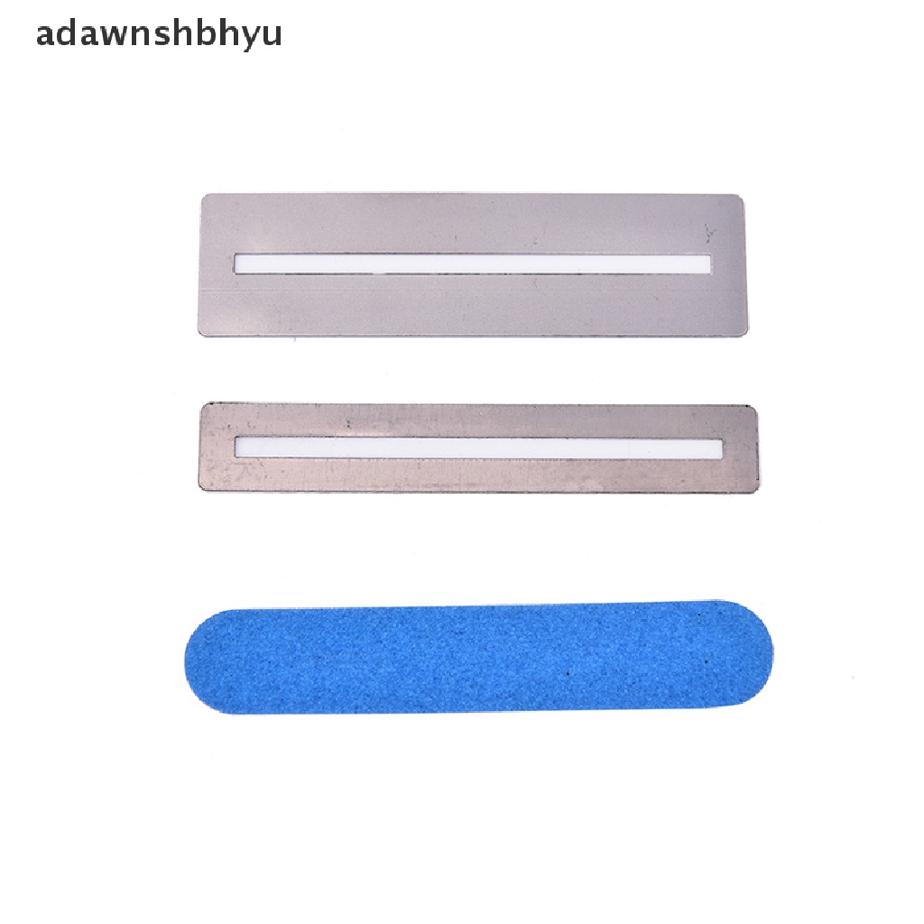 Set Alat Perbaikan fret Gitar adawnshbhyu shims &amp; Sanding Polish Pelindung Stainless Steel