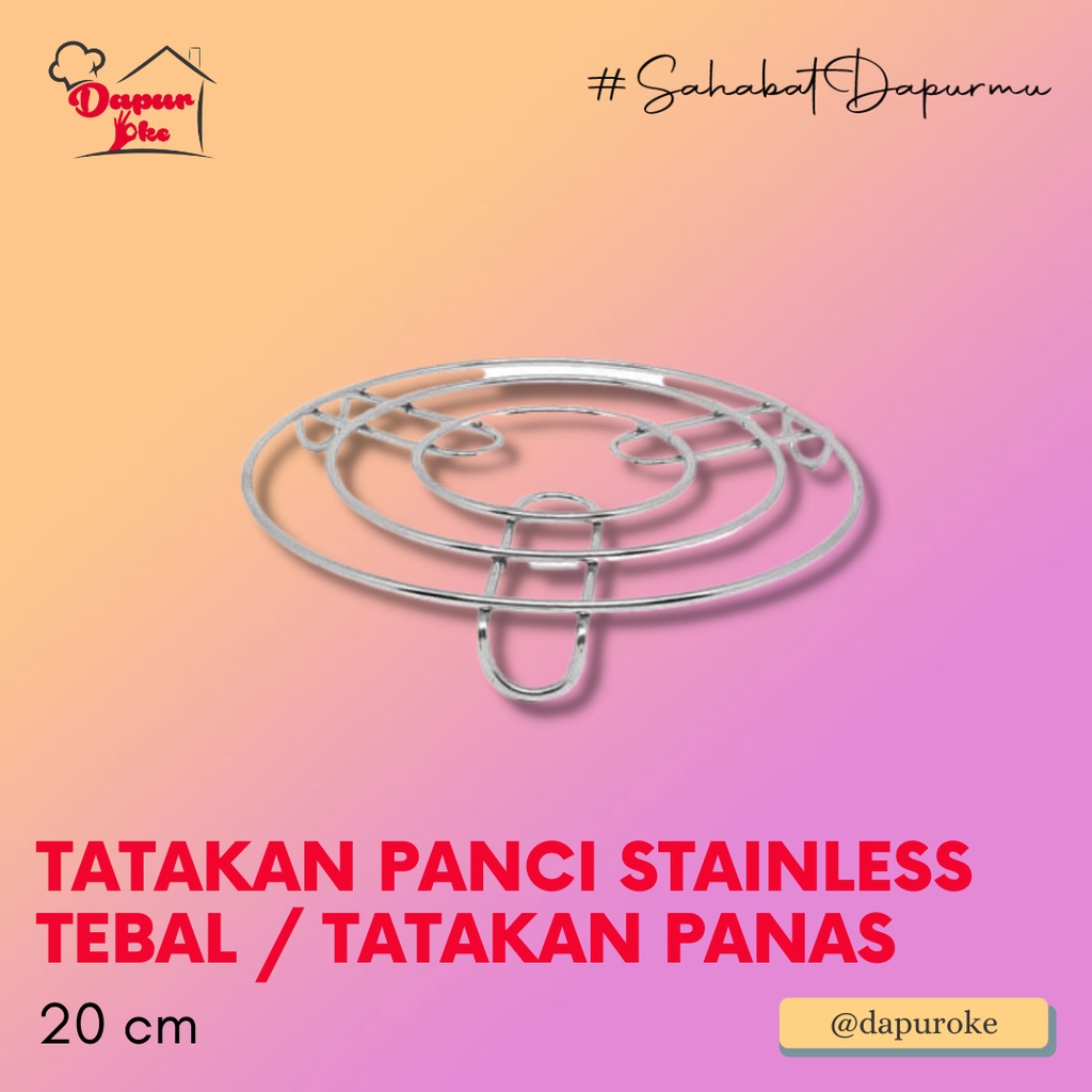 Premium (Mount) Tatakan Panci Stainless Tebal / Tatakan Panas
