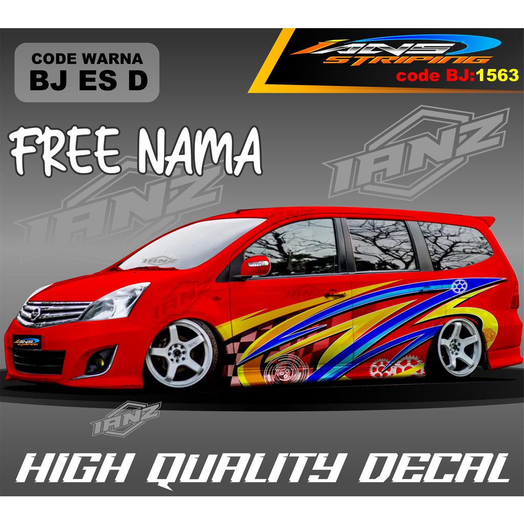 DECAL STIKER MOBIL GRAND LIVINA / STIKER MOBIL AVANZA TERBARU / DECAL STIKER XENIA / STIKER MOBIL ALPHARD