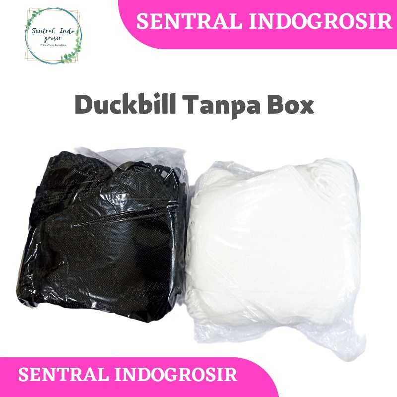 Jual Masker Duckbill Hitam Putih Tebal Setara Orlee Isi Pcs Shopee Indonesia