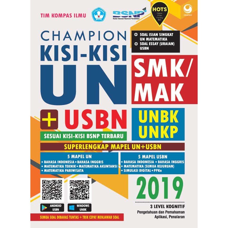 Diskon Champion Kisi Kisi Un Usbn Smk Mak 2019 Abv0216 Shopee