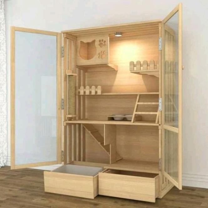 Lemari Pajangan Kaca Minimalis