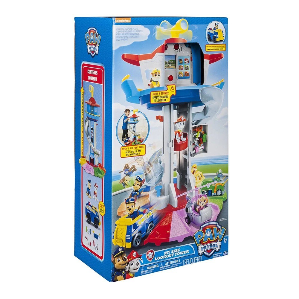 paw patrol my size lookout tower vehicles