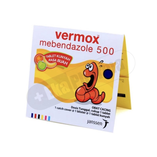 Jual VERMOX 500 MG OBAT CACING Diskon