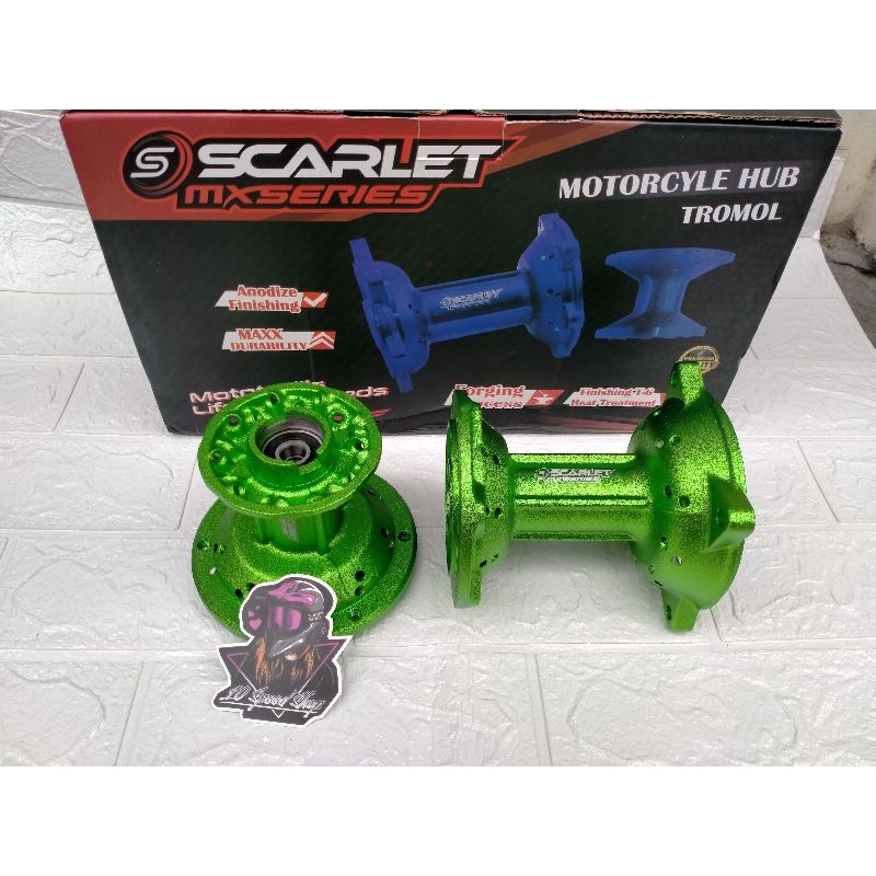 tromol KLX 150 l forged scarlet racing 36hole doble bearing tromol depan belakang KLX 150l Tromol Sc