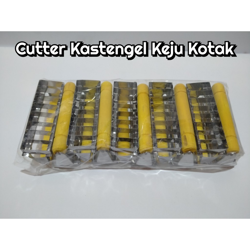 CUTTER KASTENGEL BANGKET KACANG KUE GAGANG KAYU MURAH CETAKAN KUE SALJU KUE KACANG KUE KEJU 1PACK ISI 10pc