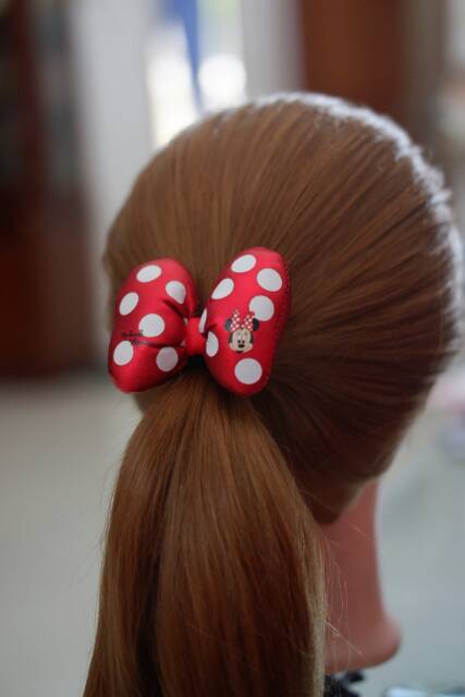 Karet rambut minnie polkadot