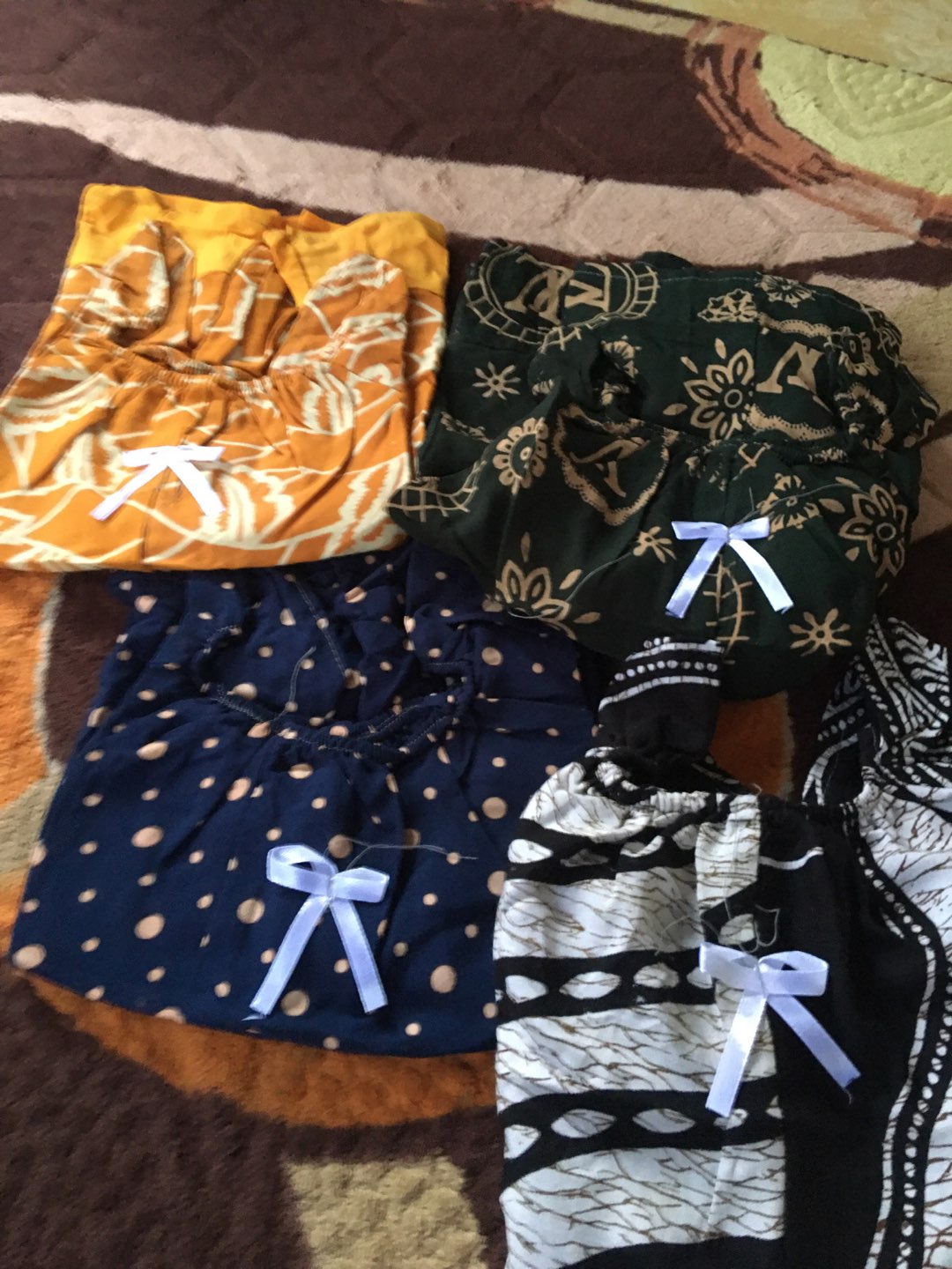 Setelan Batik  Anak Khususkain Cap Umur 2-3th Murah Motif Random Sesuai Stok
