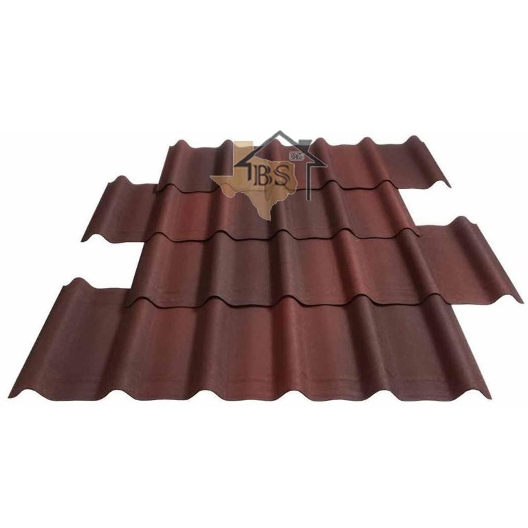 GENTENG ONDUVILLA SHADED RED ATAP SIRAP BITUMEN 1060MM X 400MM