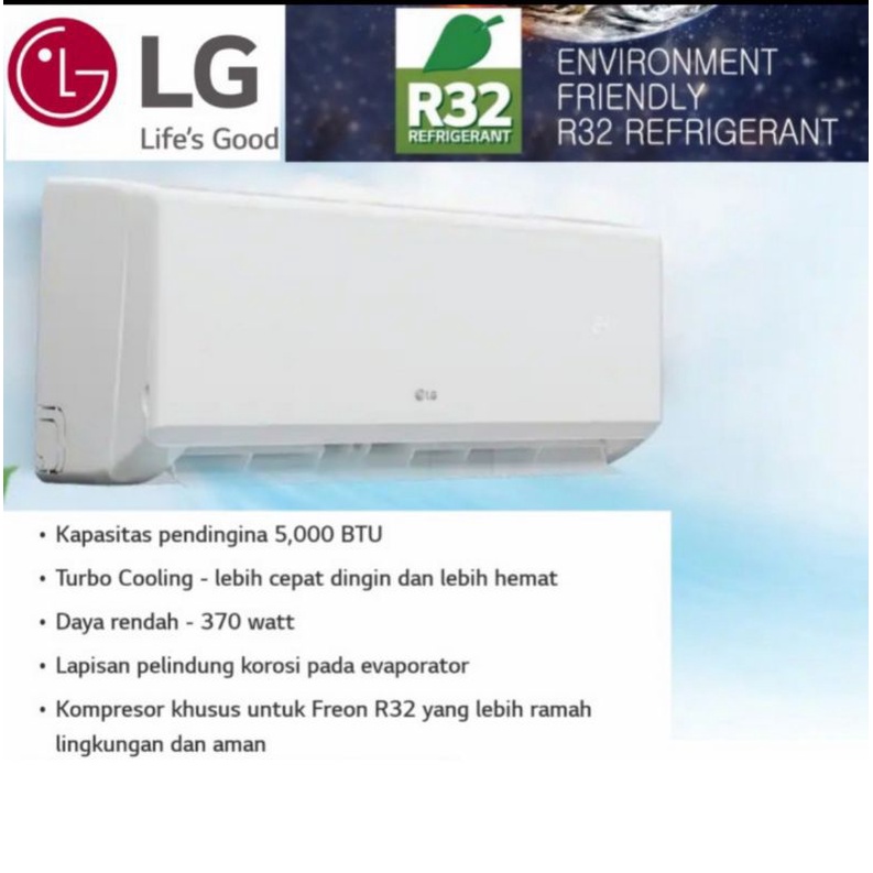 AC LG 1/2 PK H05TN4 NEW HERCULES + INSTALASI PEMASANGAN