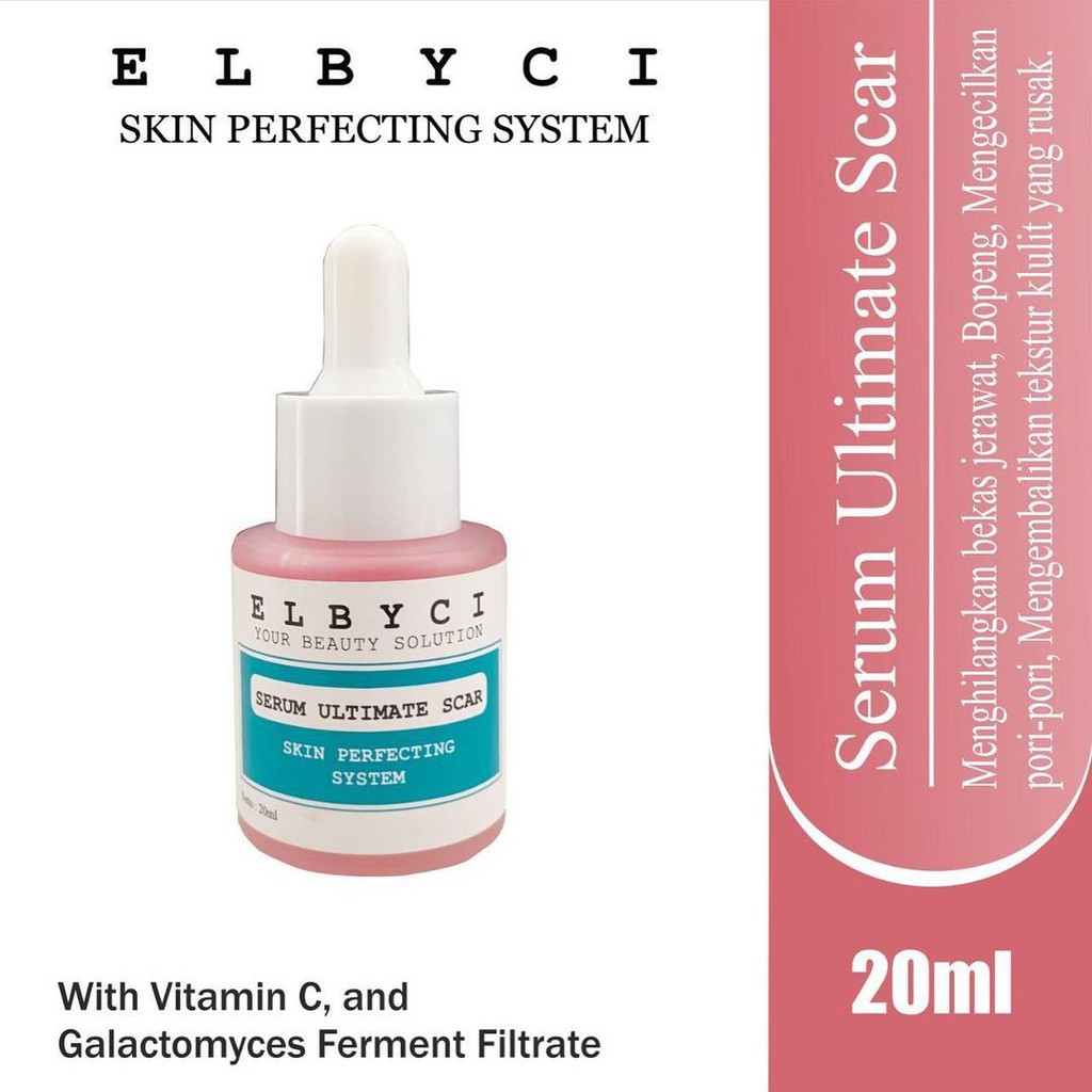 Serum Scar Ultimate Elbyci / Serum Penghilang Bekas Jerawat Bopeng
