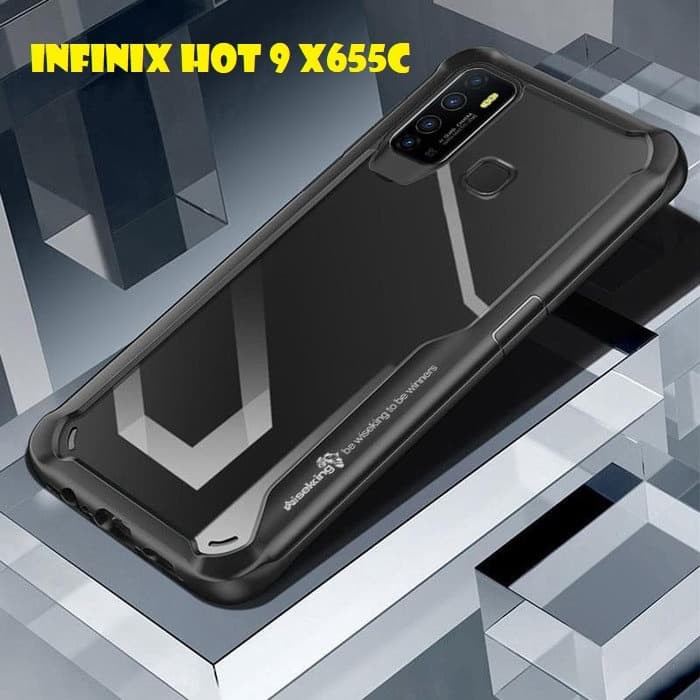 Hard Case Infinix Hot 9 Armor Transparant Case Handphone