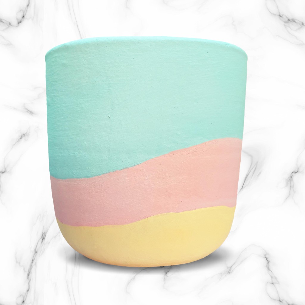 RAINBOW CLAY POT [POT GERABAH]