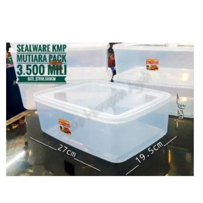 Food Box 3500 ml Plastik / Kotak Wadah Makan 3,5L / Tempat Donat / Container Kepiting Seafood