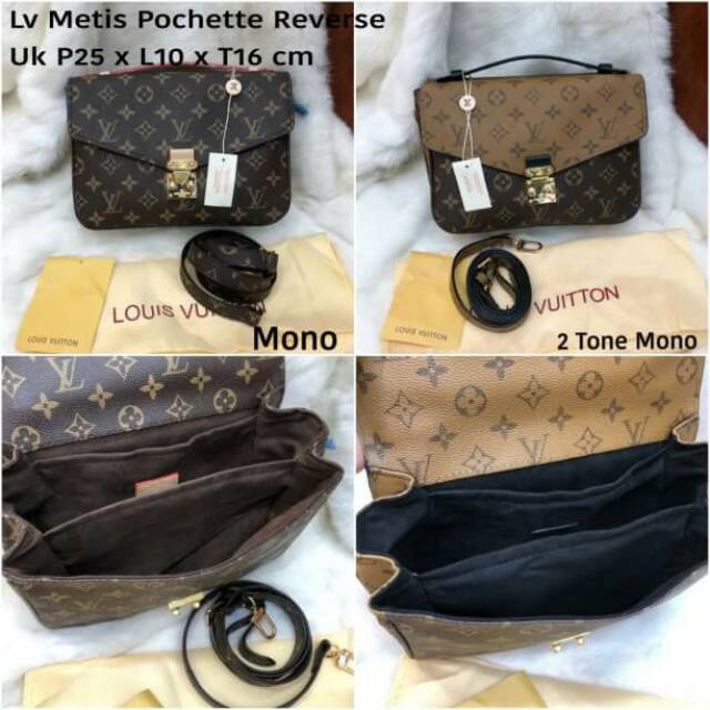 Lv Metis Pochette Reverse Like Premium Acc Full Embose

Uk P25 x L10 x T16 cm