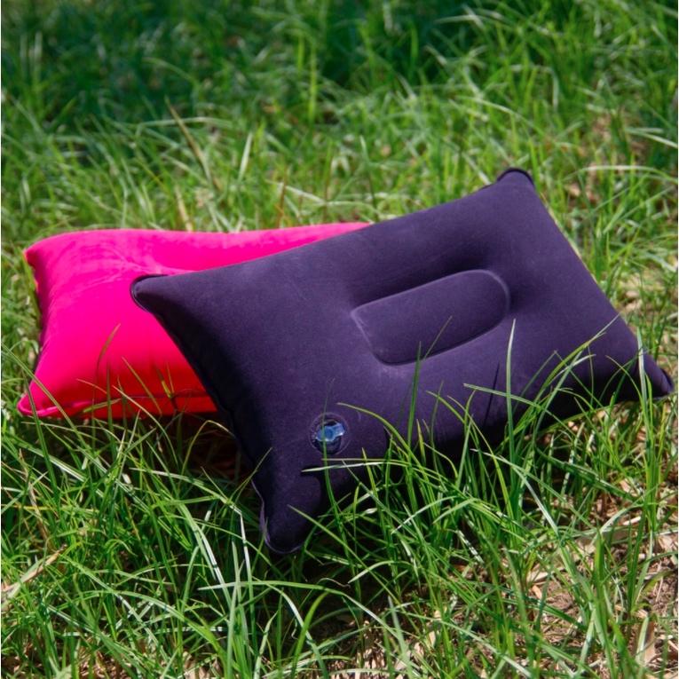 Bantal Angin Tiup Travel  / Alas Kepala Tidur di Mobil / Bantal Leher Polos  L3,458-459 -HHM070