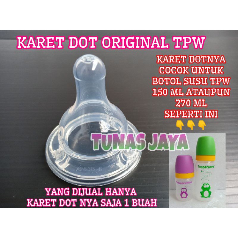 (1 BUAH) NIPPLE TUPPERWARE KARET DOT ORIGINAL