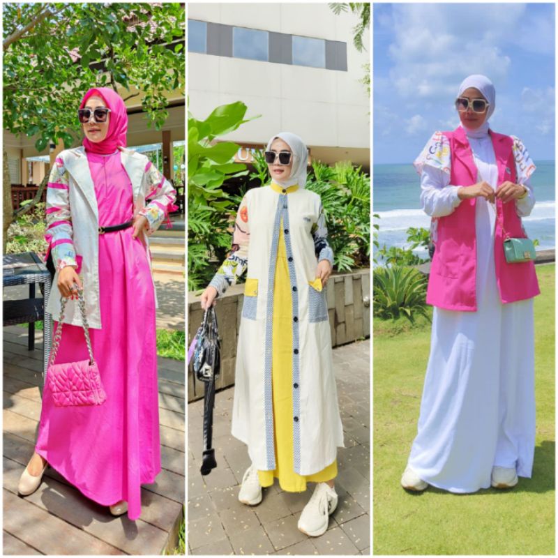 One Set Dress Inner+Outer By Meera