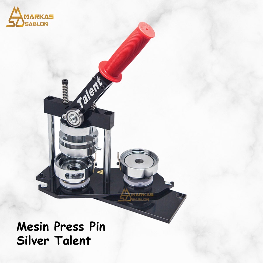 Mesin Press Pin Talent Silver - 2 Moulding 44 & 58