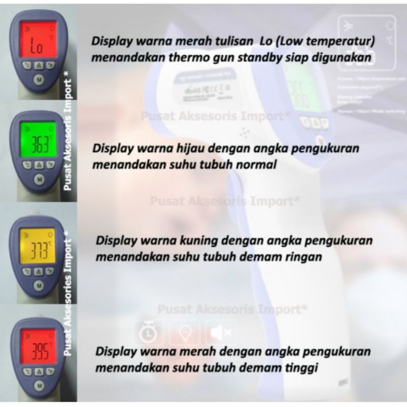 Thermometer Infrared Gun Thermometer Non Contact - Thermometer Gun Thermogun Termogun