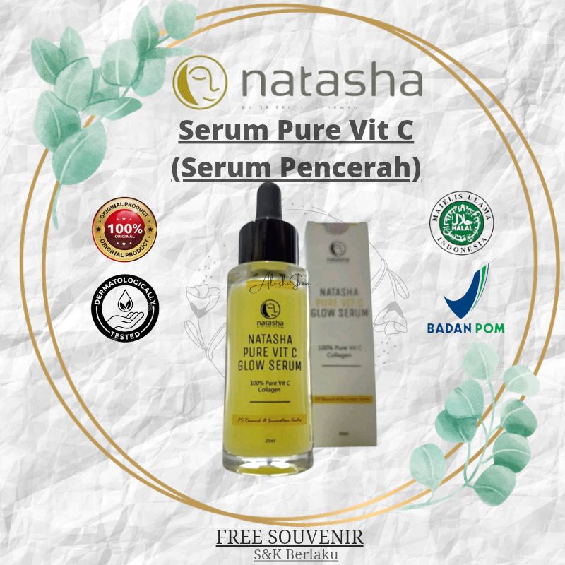 Natasha Skin Care Serum Vit C Glow by dr fredi setyawan Serum Vitamin C  Serum Brightening Serum Glo