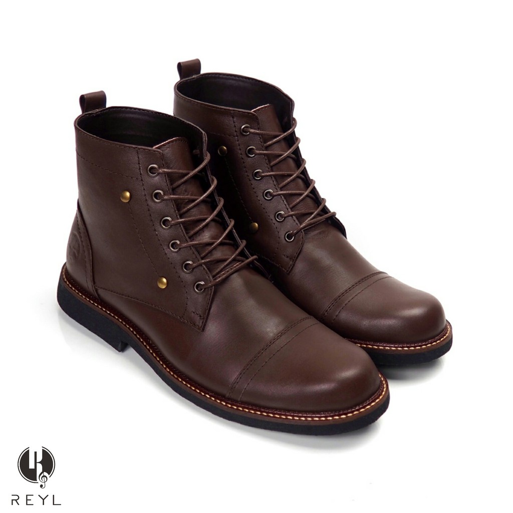 SEPATU SAFETY REYL OVERTURE BROWN | REYL FOOTWEAR SEPATU PRIA SAFETY BOOT SEPATU BOOTS SEPATU KULIT