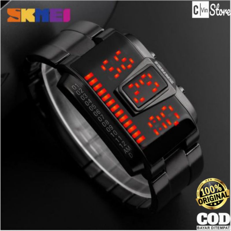▪︎C-VINSTORE▪︎ SKMEI 1179 ORIGINAL Jam Tangan Pria SKMEI Digital LED